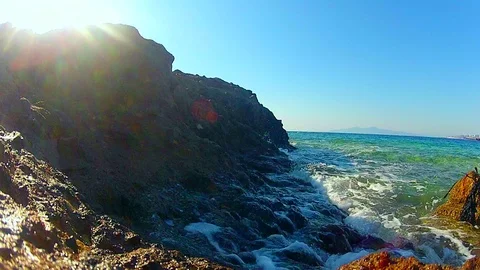 Sea, waves, sun 動画素材 102660238