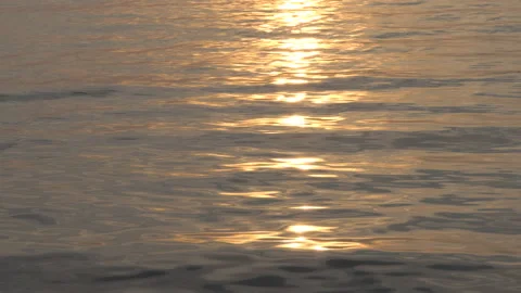 Sea waves at sunset Stock Footage 161545892