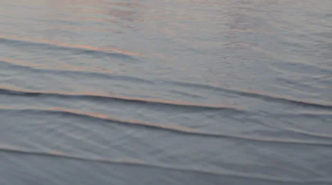 Sea Waves in Sunset at Pirita Beach Stock Footage 31818892