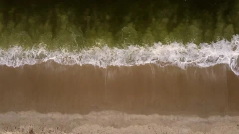 Sea Waves Top Down View Stock Footage 249624553