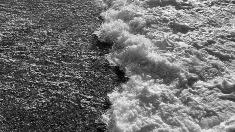 Sea Waves With White Foam Stock Footage 314037924