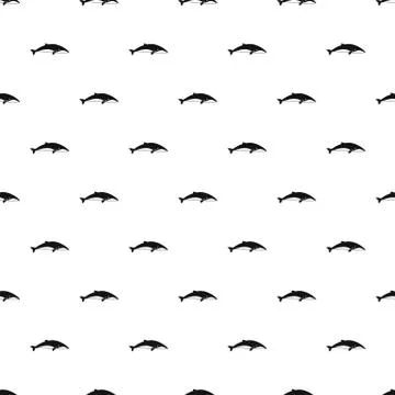 Sea whale pattern seamless vector Stock Illustration