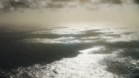 Sea with windy clouds Stockbeeldmateriaal 100705805