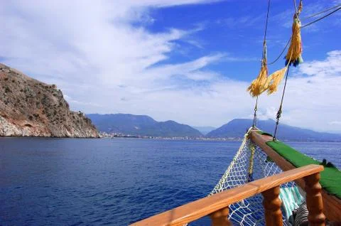 Sea an yatch Stock Photos