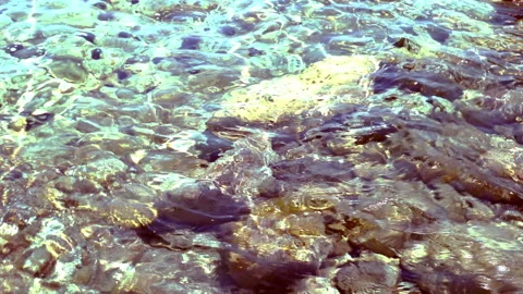 Seabed and waves at the seaside Видео 253506507