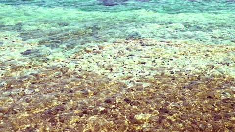Seabed and waves at the seaside 動画素材 253507377