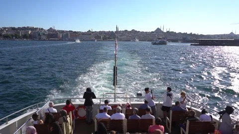Seaborne Commuting: Riding the Waves of Public Transport Video stock 247890398