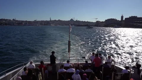 Seaborne Commuting: Riding the Waves of Public Transport Video stock 247896830