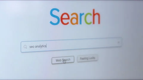Seach Engine Website SEO Analytics Stock Footage 159548911