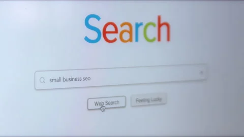 Seach Engine Website Small Business SEO Stock Footage 159547015