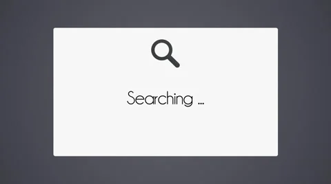 Seach icon on white floating card Video stock 40730552