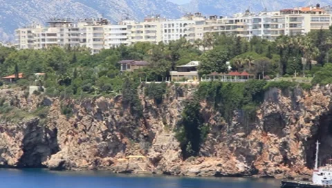 Seacoast, Antalya, Turkey Stock Footage 8562777