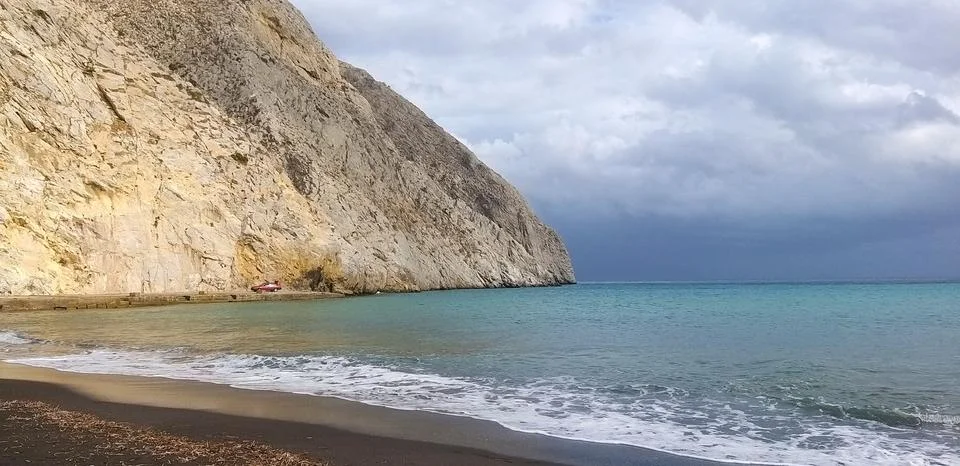 Seacoast in Greece Stock Photos