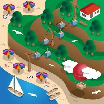 Seacoast. Stock Illustration