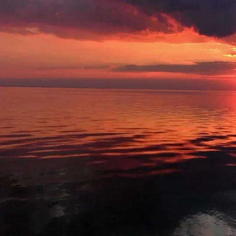 Seacoast, sunset moment. Stock Footage 69487397