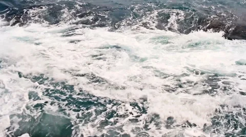 Seafoam and waves Stock Footage 35700750