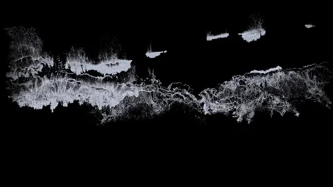 Seafoam texture 4k isolated on black with alpha, seamless loop Stock Footage 279947515