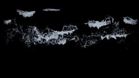Seafoam texture isolated on black with alpha, seamless loop Stock Footage 304535007