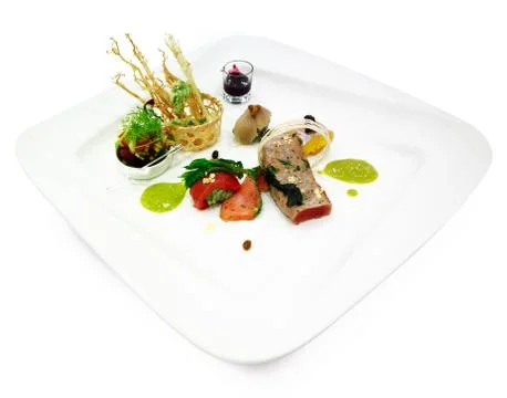 Seafood appetizer samples Foto stock