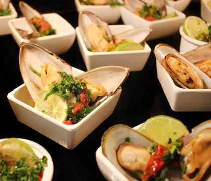 Seafood Appetizers Stock Photos