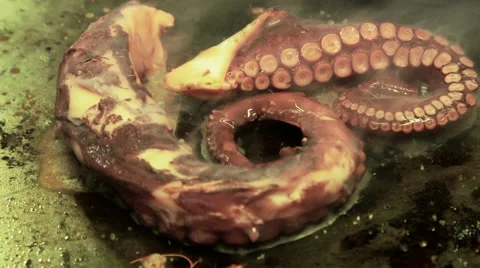 Seafood barbecue Stock-Footage 47772752
