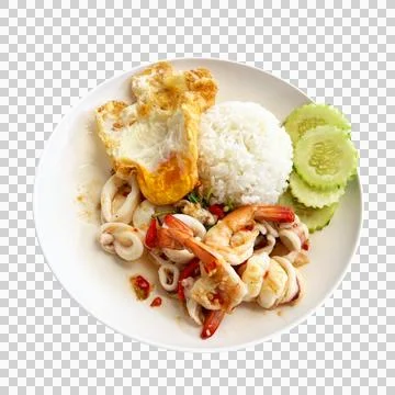 Seafood basil-1 Fotos Stock