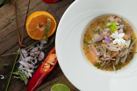 Seafood Ceviche Foto stock