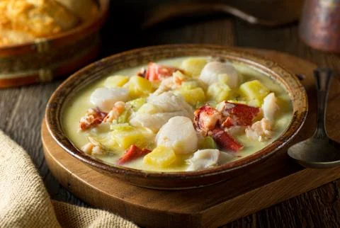 Seafood Chowder Foto stock