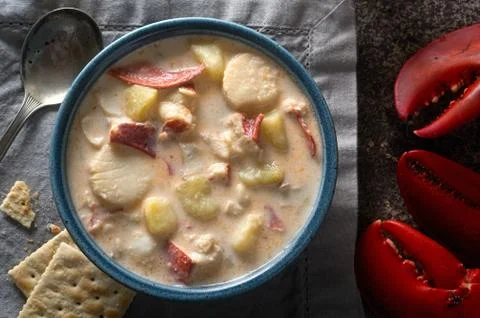 Seafood Chowder Stock Photos