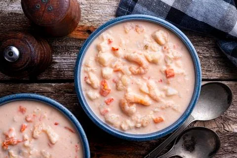 Seafood Chowder Stock Photos