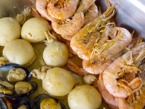 Seafood cooked Stock-Fotos