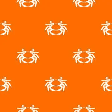 Seafood crab pattern seamless Illustrazione stock