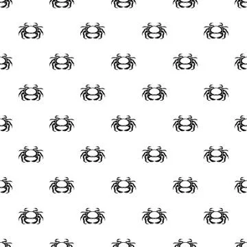Seafood crab pattern vector 스톡 일러스트
