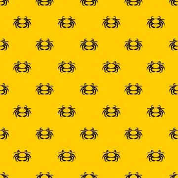 Seafood crab pattern vector 库存插图