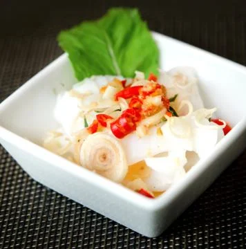 Seafood dish Stockfoto's
