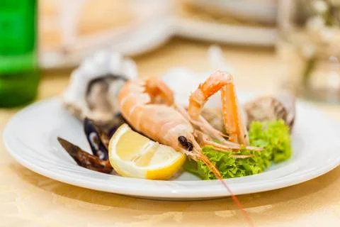 Seafood dish Stock Photos