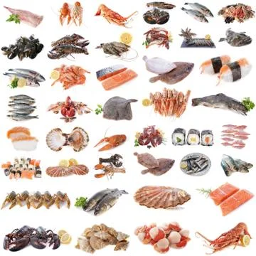 Seafood, fish and shellfish Foto stock