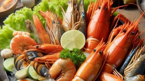Seafood Video stock 259869843