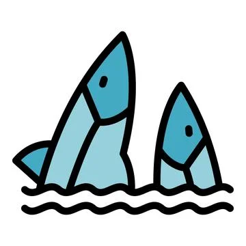 Seafood herring icon vector flat Stock Illustration