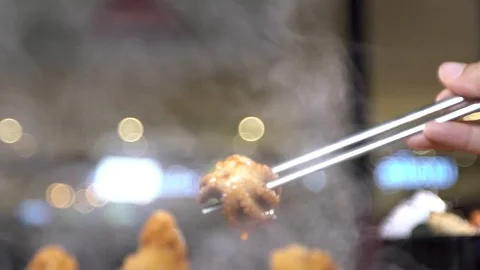 Seafood hot pot Vídeo Stock 96604434