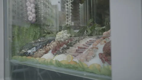 Seafood in Madrid Stock Footage 245238419