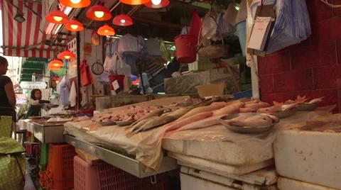 Seafood market Stock Footage 42849061