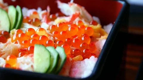 Seafood meal Video stock 81313600