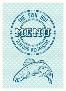 Seafood Menu Stock Illustration
