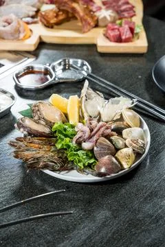 Seafood Platter Stock Photos