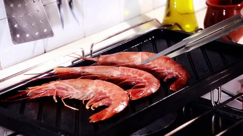 Seafood, prawns 스톡 동영상 31204149