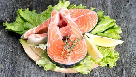 Seafood. Red fish Stock Photos