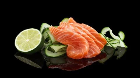 Seafood. Red fish. Stock Photos