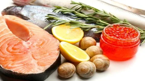Seafood. Red fish. Stock-Fotos