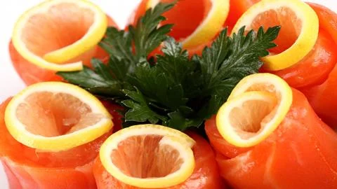 Seafood. Red fish. Stock Photos